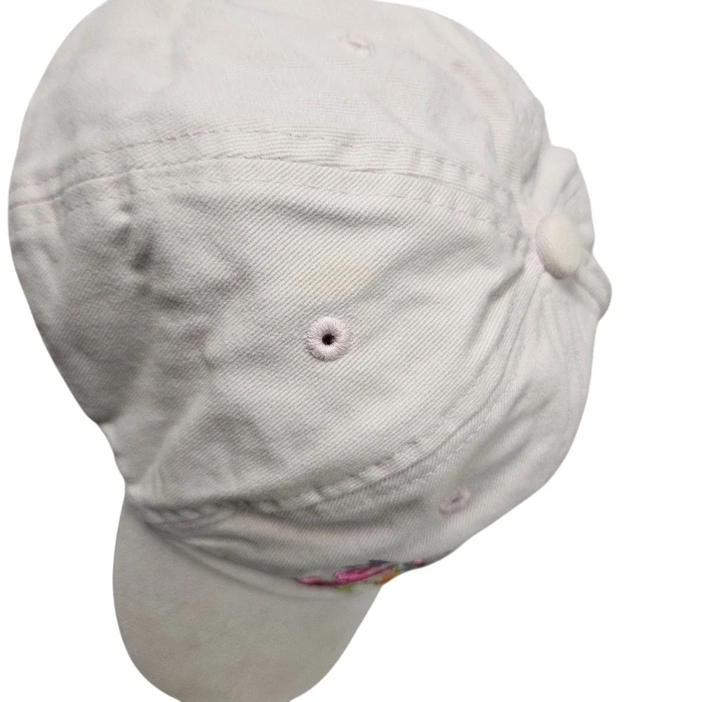 Disney Princess Youth Baseball Cap Disneyland Resort Flower Embroidered Hat Pink